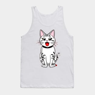 funny cat Tank Top